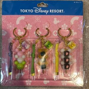 Disney Resort Keychain Set snacks Tokyo Japan exclusive limited